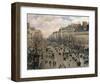 Boulevard Montmartre, Afternoon Sun, 1897-Camille Pissarro-Framed Art Print