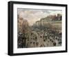 Boulevard Montmartre, Afternoon Sun, 1897-Camille Pissarro-Framed Art Print