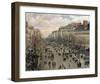 Boulevard Montmartre, Afternoon Sun, 1897-Camille Pissarro-Framed Art Print