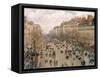 Boulevard Montmartre, Afternoon Sun, 1897-Camille Pissarro-Framed Stretched Canvas