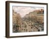 Boulevard Montmartre, Afternoon Sun, 1897-Camille Pissarro-Framed Giclee Print