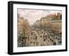 Boulevard Montmartre, Afternoon Sun, 1897-Camille Pissarro-Framed Giclee Print