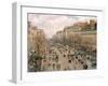 Boulevard Montmartre, Afternoon Sun, 1897-Camille Pissarro-Framed Giclee Print