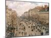 Boulevard Montmartre, Afternoon Sun, 1897-Camille Pissarro-Mounted Giclee Print