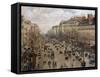 Boulevard Montmartre in Paris, 1897-Camille Pissarro-Framed Stretched Canvas