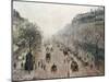 Boulevard Montmartre on a Foggy Sunny Morning, 1897-Camille Pissarro-Mounted Giclee Print