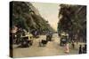 Boulevard Montmartre, Paris, 1910-null-Stretched Canvas