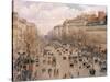 Boulevard Montmartre, Paris-Camille Pissarro-Stretched Canvas