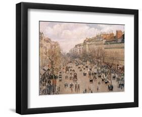 Boulevard Montmartre, Paris-Camille Pissarro-Framed Giclee Print