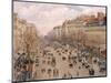 Boulevard Montmartre, Paris-Camille Pissarro-Mounted Giclee Print