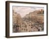 Boulevard Montmartre, Paris-Camille Pissarro-Framed Premium Giclee Print