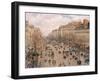 Boulevard Montmartre, Paris-Camille Pissarro-Framed Premium Giclee Print