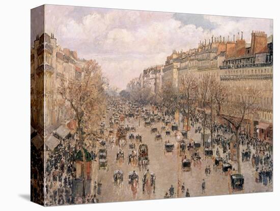 Boulevard Montmartre, Paris-Camille Pissarro-Stretched Canvas
