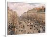 Boulevard Montmartre, Paris-Camille Pissarro-Framed Giclee Print