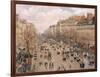 Boulevard Montmartre, Paris-Camille Pissarro-Framed Giclee Print