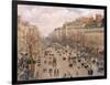 Boulevard Montmartre, Paris-Camille Pissarro-Framed Giclee Print