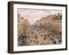 Boulevard Montmartre, Paris-Camille Pissarro-Framed Giclee Print