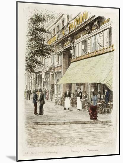 Boulevard Montmartre: Passage des Panoramas-Adolphe Martial-Potémont-Mounted Giclee Print