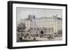 Boulevard Montmartre, Passage Jouffroy and Grand Hotel de la Terrasse Jouffroy, 1865-Charles Riviere-Framed Giclee Print