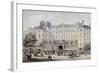 Boulevard Montmartre, Passage Jouffroy and Grand Hotel de la Terrasse Jouffroy, 1865-Charles Riviere-Framed Giclee Print