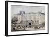 Boulevard Montmartre, Passage Jouffroy and Grand Hotel de la Terrasse Jouffroy, 1865-Charles Riviere-Framed Giclee Print