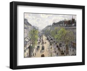 Boulevard Montmartre, Spring, 1897-Camille Pissarro-Framed Giclee Print