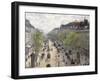 Boulevard Montmartre, Spring, 1897-Camille Pissarro-Framed Giclee Print