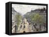 Boulevard Montmartre, Spring, 1897-Camille Pissarro-Framed Stretched Canvas