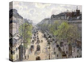 Boulevard Montmartre, Spring, 1897-Camille Pissarro-Stretched Canvas