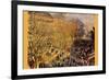 Boulevard of Capucines in Paris-Claude Monet-Framed Premium Giclee Print