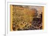 Boulevard of Capucines in Paris-Claude Monet-Framed Art Print