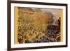 Boulevard of Capucines in Paris-Claude Monet-Framed Art Print