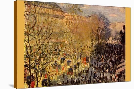 Boulevard of Capucines In Paris-Claude Monet-Stretched Canvas