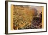 Boulevard of Capucines In Paris-Claude Monet-Framed Art Print