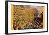 Boulevard of Capucines In Paris-Claude Monet-Framed Art Print