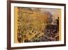 Boulevard of Capucines In Paris-Claude Monet-Framed Premium Giclee Print