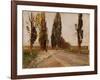 Boulevard of Poplars Near Plankenberg, C. 1890-Emil Jakob Schindler-Framed Giclee Print