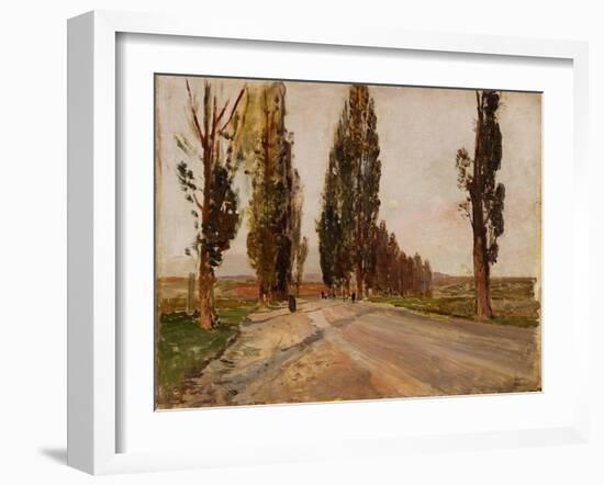 Boulevard of Poplars Near Plankenberg, C. 1890-Emil Jakob Schindler-Framed Giclee Print