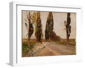 Boulevard of Poplars Near Plankenberg, C. 1890-Emil Jakob Schindler-Framed Giclee Print