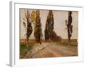 Boulevard of Poplars Near Plankenberg, C. 1890-Emil Jakob Schindler-Framed Giclee Print