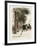 Boulevard Poissonnière: Voitures, Chaussées-Adolphe Martial-Potémont-Framed Giclee Print