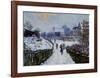 Boulevard Saint-Denis Argenteuil in Winter-Claude Monet-Framed Art Print