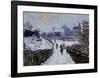 Boulevard Saint-Denis Argenteuil in Winter-Claude Monet-Framed Art Print