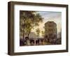 Boulevard Saint-Martin and the Theatre De L'Ambigu, 1830-Guiseppe Canella-Framed Giclee Print