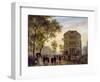 Boulevard Saint-Martin and the Theatre De L'Ambigu, 1830-Guiseppe Canella-Framed Giclee Print