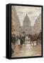 Boulevard Saint Michel, 1898, 19th Century-null-Framed Stretched Canvas