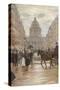 Boulevard Saint Michel, 1898, 19th Century-null-Stretched Canvas