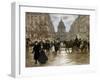 Boulevard Saint-Michel, Late 19th or Early 20th Century-Jean Francois Raffaelli-Framed Giclee Print