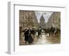 Boulevard Saint-Michel, Late 19th or Early 20th Century-Jean Francois Raffaelli-Framed Giclee Print