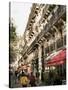 Boulevard St. Michel, Paris, France-Charles Bowman-Stretched Canvas